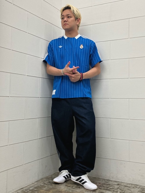 【美品】アディダス×レアルマドリード　スウェットシャツ/ジャージ L adidas ジャージ レアル・マドリード テラスアイコン トラック