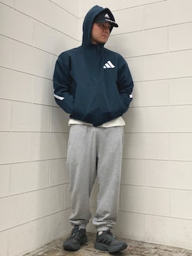 「adidas(アディダス)のアイテム(キャップ)」を使った、NKさん(メンズ・171cm)の秋コーディネート