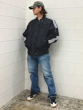 「サンバ」｜「アイテム（ジャケット/アウター）」を使った、NKさん（メンズ・171cm）の秋コーディネート
