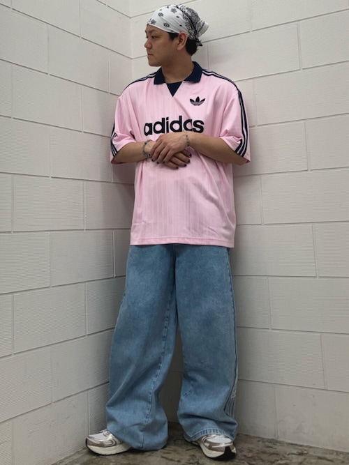 adidas（アディダス） ワイドパンツ ジーンズ デニム デニムパンツ