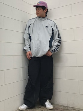「adidas（アディダス）のジャパン / Japan（Shoes、ホワイト系）」を使った、NKさん（メンズ・171cm）の春コーディネート