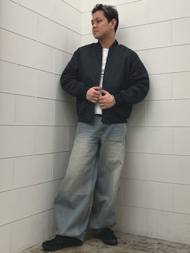 「adidas originals」｜「アイテム（ジャケット/アウター）」を使った、NKさん（メンズ・171cm）の秋コーディネート