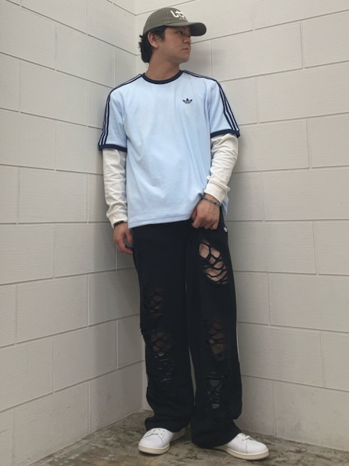 adidas（アディダス） ワイドパンツ パンツ adidas Originals ダメージ