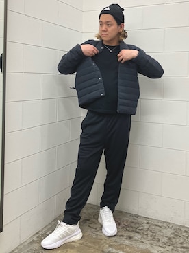 「adidas（アディダス）のアイテム（ニットキャップ/ビーニー）」を使った、NKさん（メンズ・171cm）の秋コーディネート