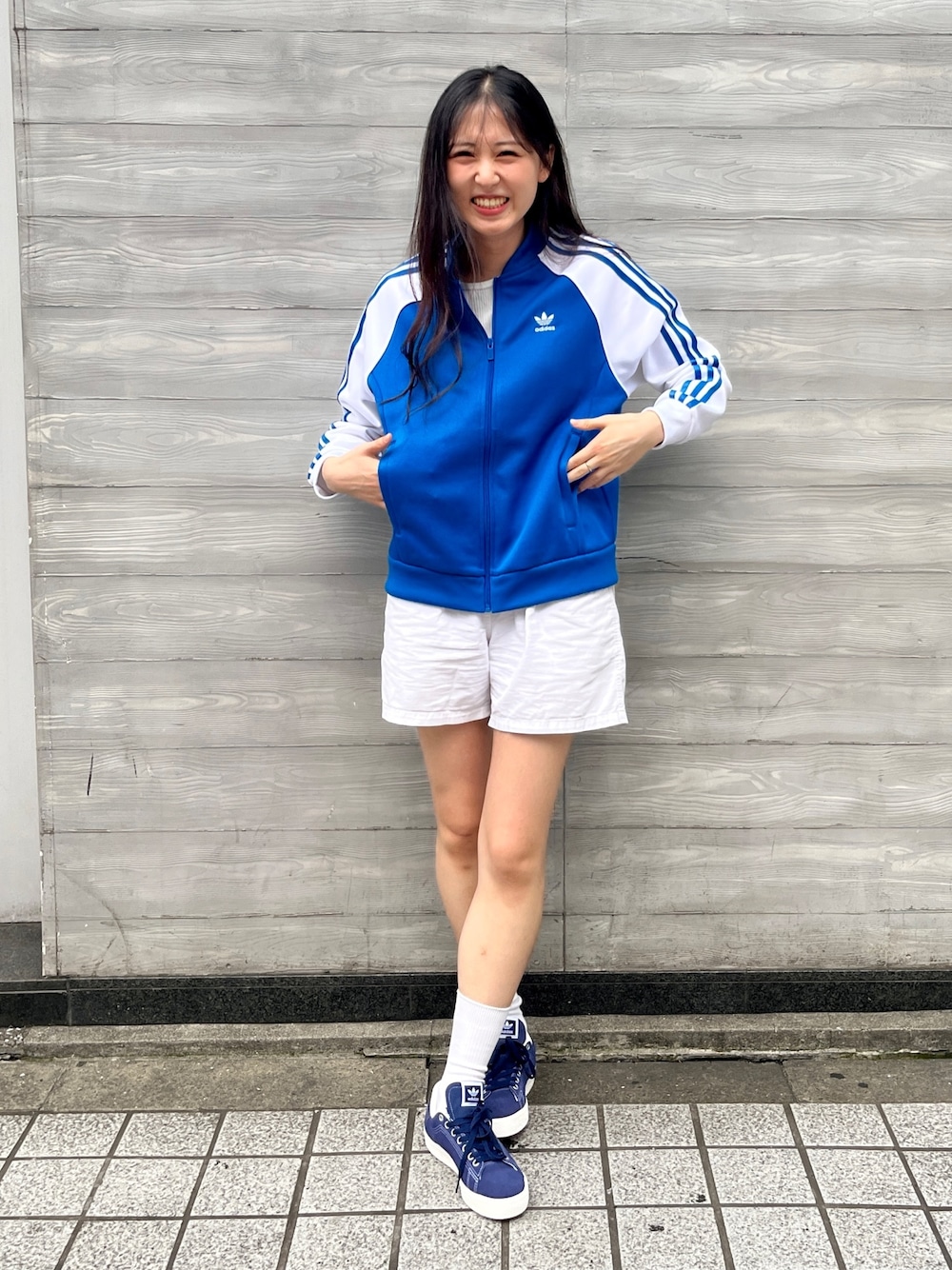 adidas 青 ジャージ アディダス adidas メンズ ライフスタイル ウェア