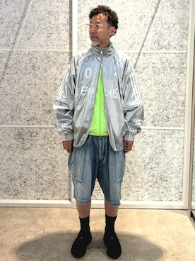 「アイテム（ジャージ）」を使った、KKさん（メンズ・172cm）の夏コーディネート
