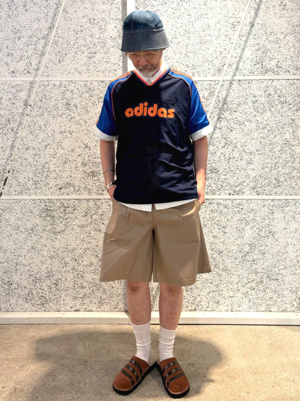 アディダス　マークゴンザレス　シュムーフォイル ボタンアップ　長袖シャツ　L adidas シャツ シュムーフォイル ファイター ボタンアップシャツ