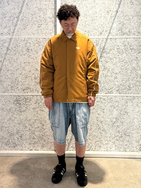 「アイテム（ナイロンジャケット）」を使った、KKさん（メンズ・172cm）の秋コーディネート