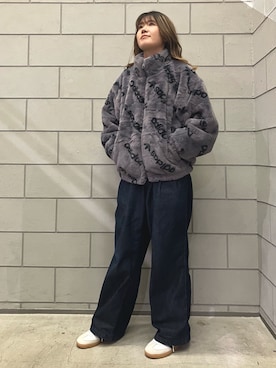 「アディダスオリジナルス」｜「アイテム（ブルゾン）」を使った、SKさん（レディース・166cm）の秋コーディネート