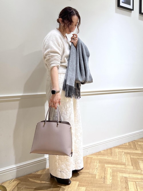 ROPE'（ロペ） パンツ フラワーレースイージーパンツ レディース