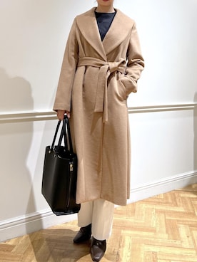 「アイテム（ステンカラーコート）」を使った、ikさん（レディース・165cm・30代）の秋コーディネート