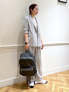 「アイテム（テーラードジャケット）」を使った、ikさん（レディース・165cm・30代）の秋コーディネート