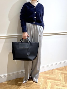 「アイテム（トートバッグ）」を使った、ikさん（レディース・165cm・40代）の秋コーディネート