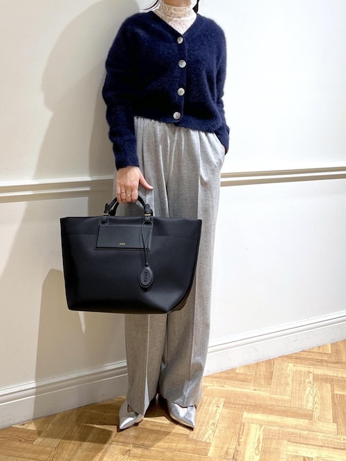 フォックスカシミヤニットカーディガン/イージーケア・アンサンブル