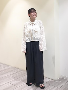 FUKUDAさん（レディース・151cm）の夏コーディネート