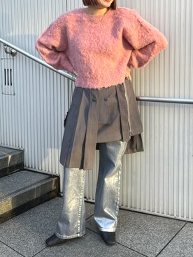 ECスタッフさん(レディース・154cm)の冬コーディネート