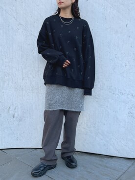 ECスタッフさん（レディース・163cm）の冬コーディネート