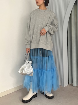 ECスタッフさん（レディース・166cm）の秋コーディネート