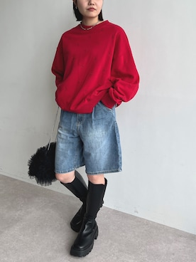 ECスタッフさん（レディース・161cm）の秋コーディネート