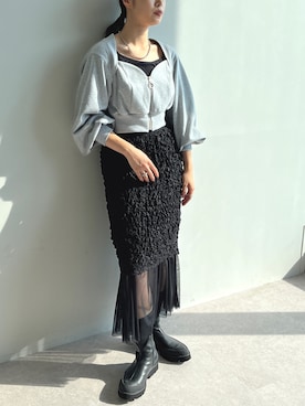 ECスタッフさん（レディース・163cm）の秋コーディネート