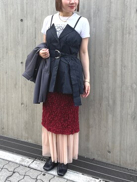 ECスタッフさん（レディース・154cm）の秋コーディネート