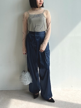 ECスタッフさん(レディース・161cm)の秋コーディネート