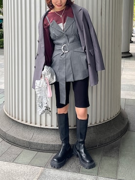 ECスタッフさん（レディース・166cm）の夏コーディネート