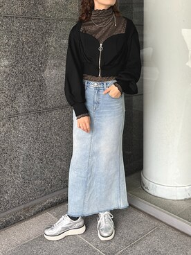 ECスタッフさん（レディース・166cm）の冬コーディネート