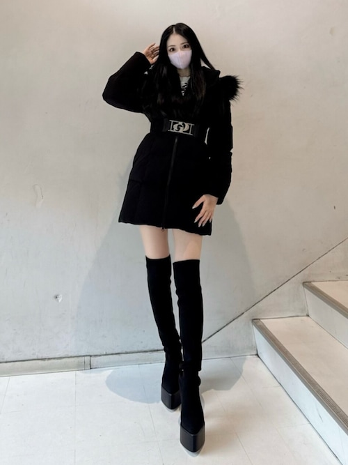 セール】GDベルト付きロングダウンコート（ダウンジャケット/コート