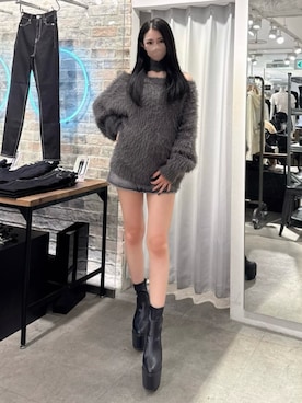 「GYDA（ジェイダ）のアイテム（ニット/セーター）」を使った、madokaさん（レディース・156cm）の秋コーディネート