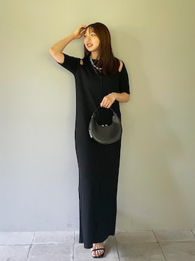 「Lumier（リュミエ）のアイテム（ワンピース/ドレス）」を使った、Asahiさん（骨格ストレート・レディース・157cm）の夏コーディネート