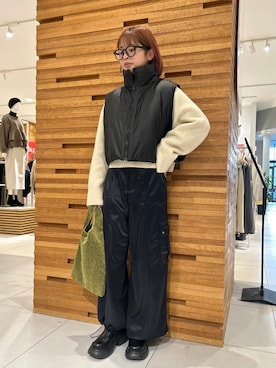 「SENSE OF PLACE by URBAN RESEARCH（センスオブプレイスバイアーバンリサーチ）の『消臭』サイドゴアボリュームソールブーツ（ブーツ）」を使った、kiさん（レディース・154cm）の冬コーディネート