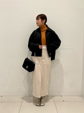 「僕と私の推しニット」｜kiさん（レディース・154cm）の秋コーディネート