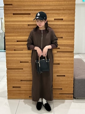 「アイテム（ワンピース/ドレス）」を使った、kiさん（レディース・154cm）の秋コーディネート