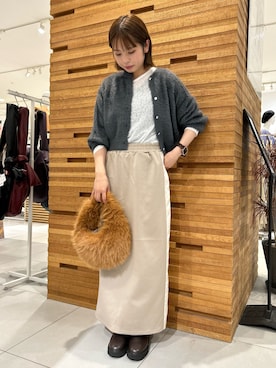 「僕と私の推しニット」｜kiさん（レディース・154cm）の秋コーディネート