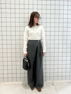 「アイテム（パンツ）」を使った、kiさん（レディース・154cm）の秋コーディネート