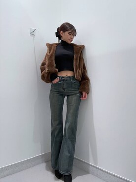 「FOREVER 21（フォーエバー トゥエンティーワン）のアイテム（ブルゾン）」を使った、mnqiinさん（レディース・167cm）の秋コーディネート