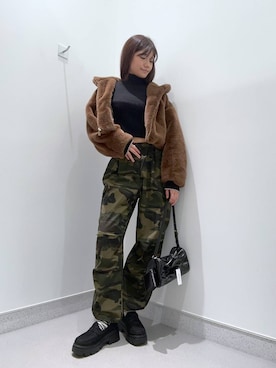 「FOREVER 21（フォーエバー トゥエンティーワン）のアイテム（ブルゾン）」を使った、mnqiinさん（レディース・167cm）の秋コーディネート