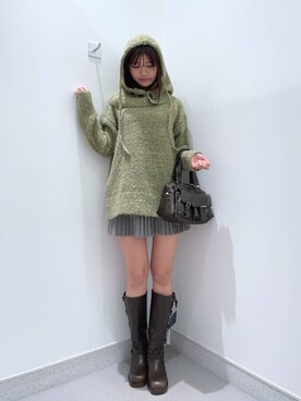 「FOREVER 21（フォーエバー トゥエンティーワン）のアイテム（スカート）」を使った、mnqiinさん（レディース・167cm）の秋コーディネート