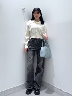 「FOREVER 21」｜「アイテム（スリッポン）」を使った、mnqiinさん（レディース・167cm）の冬コーディネート