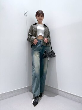 「FOREVER 21（フォーエバー トゥエンティーワン）のアイテム（ジャケット/アウター）」を使った、mnqiinさん（レディース・167cm）の秋コーディネート