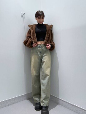「FOREVER 21（フォーエバー トゥエンティーワン）のアイテム（ジャケット/アウター）」を使った、mnqiinさん（レディース・167cm）の秋コーディネート