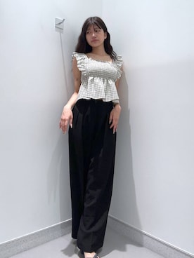 「アイテム（サンダル、その他）」を使った、mnqiinさん（レディース・167cm）の夏コーディネート