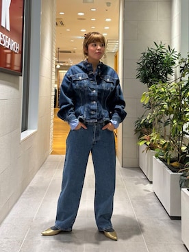 「URBANRESEARCH」｜「アイテム（デニムジャケット）」を使った、sakurako0406さん（レディース・160cm）の冬コーディネート