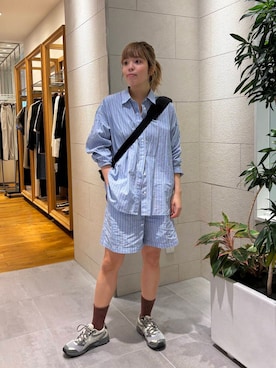 「ASICS（アシックス）のアイテム」を使った、sakurako0406さん（レディース・160cm）の春コーディネート