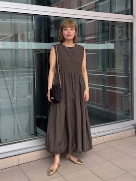 「アーバンリサーチ」｜「アイテム（ワンピース/ドレス）」を使った、sakurako0406さん（レディース・160cm）の夏コーディネート