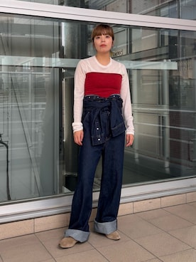 「アイテム（その他トップス）」を使った、sakurako0406さん（レディース・160cm）の秋コーディネート