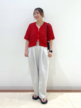 メッシュZIPカーディガン 491987を使った人気ファッション