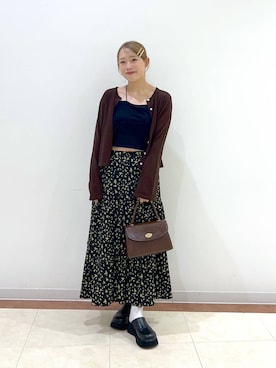 「アイテム（ボストンバッグ）」を使った、tsukiさん（レディース・167cm）の夏コーディネート