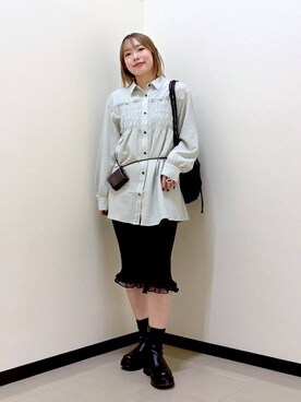 「アイテム（バックパック/リュック）」を使った、tsukiさん（レディース・167cm）の秋コーディネート